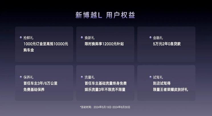 新款吉利博越L正式上市 售11.57萬元起