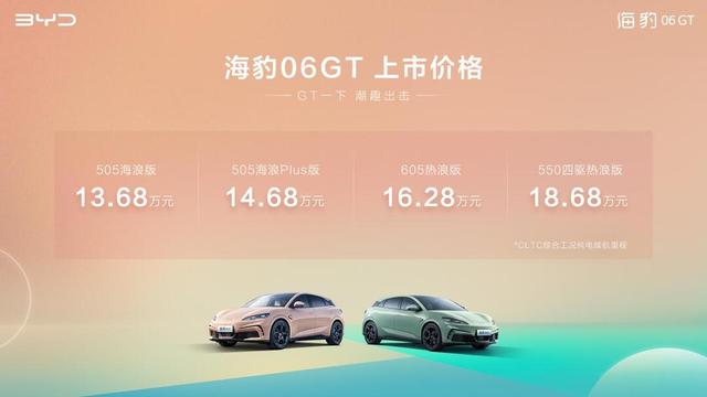 年輕人的第一臺GT比亞迪海豹06GT 正式上市，售價13.68萬元-18.68萬元-有駕