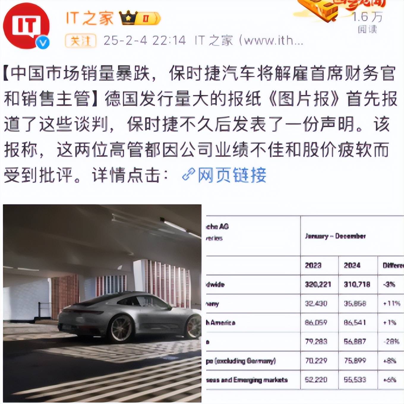 兩名高管被解雇!在華銷量三連敗,保時捷危機為何越來越嚴重?