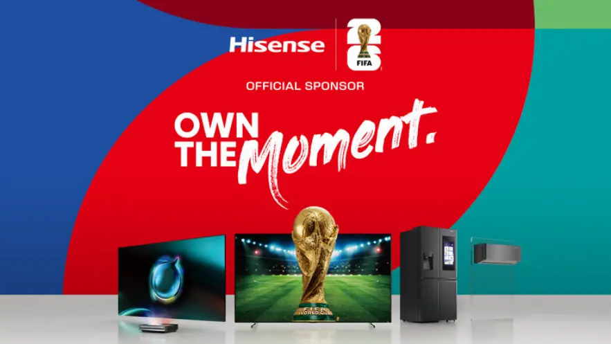 海信宣布成為2026年世界杯全球官方贊助商,展示RGB-Mini LED